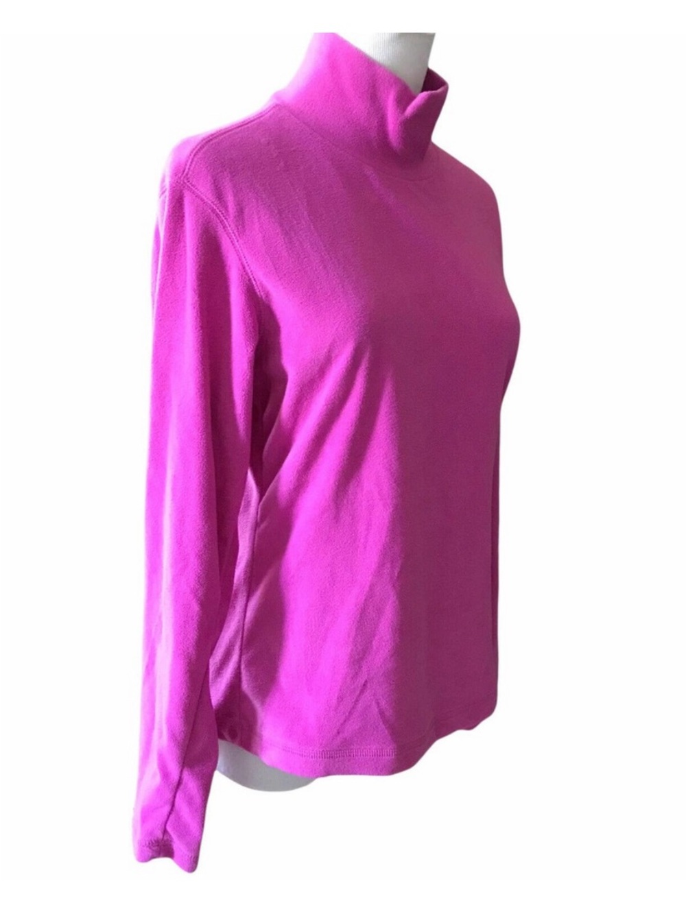 Fleece Long Sleeve Mock Turtleneck Top - Picture 2 of 4